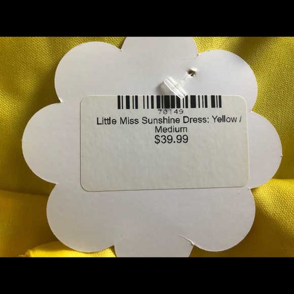 Yellow off the shoulder dress - Picture 6 of 8